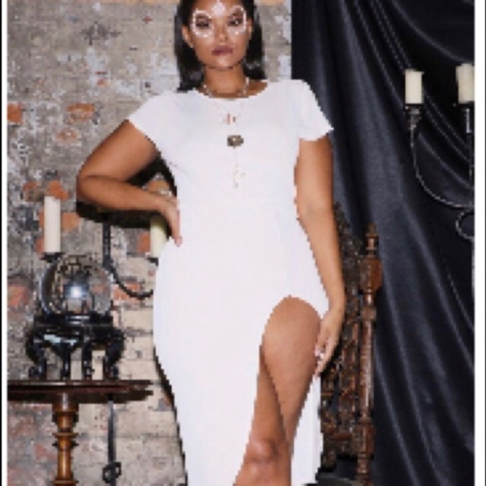 Never worn white dress